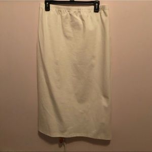 Nuggles White 31” Midi Skirt